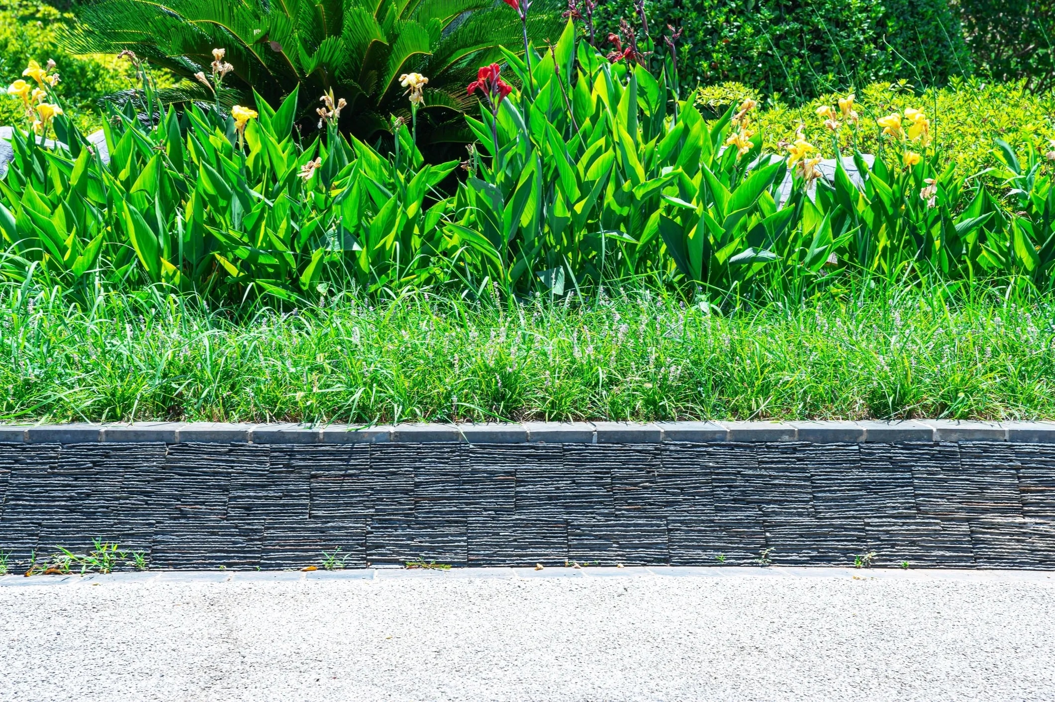 Raised Stone Garden Beds
